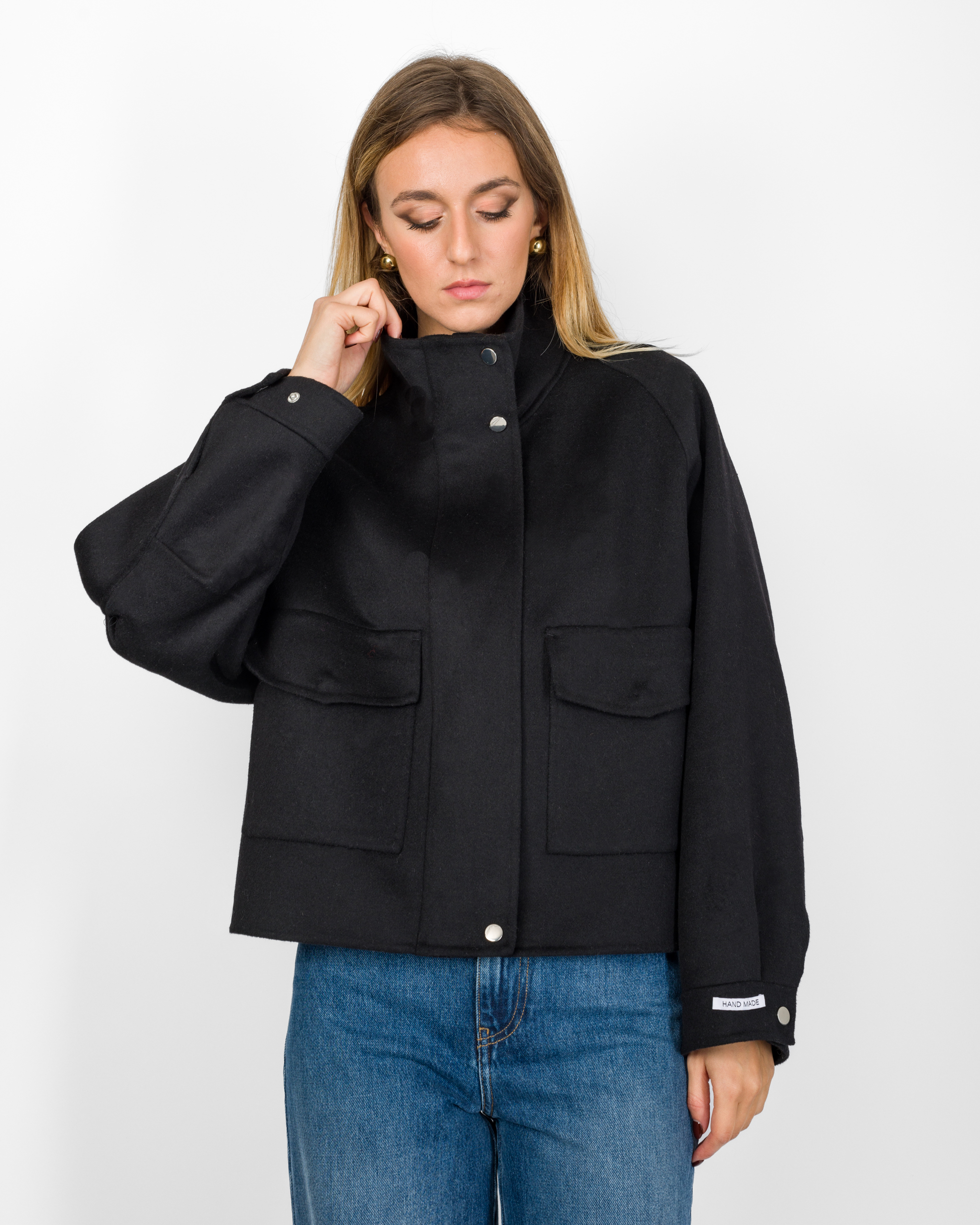 BOMBER 50% LANA CON MAXI TASCHE - DIXIE