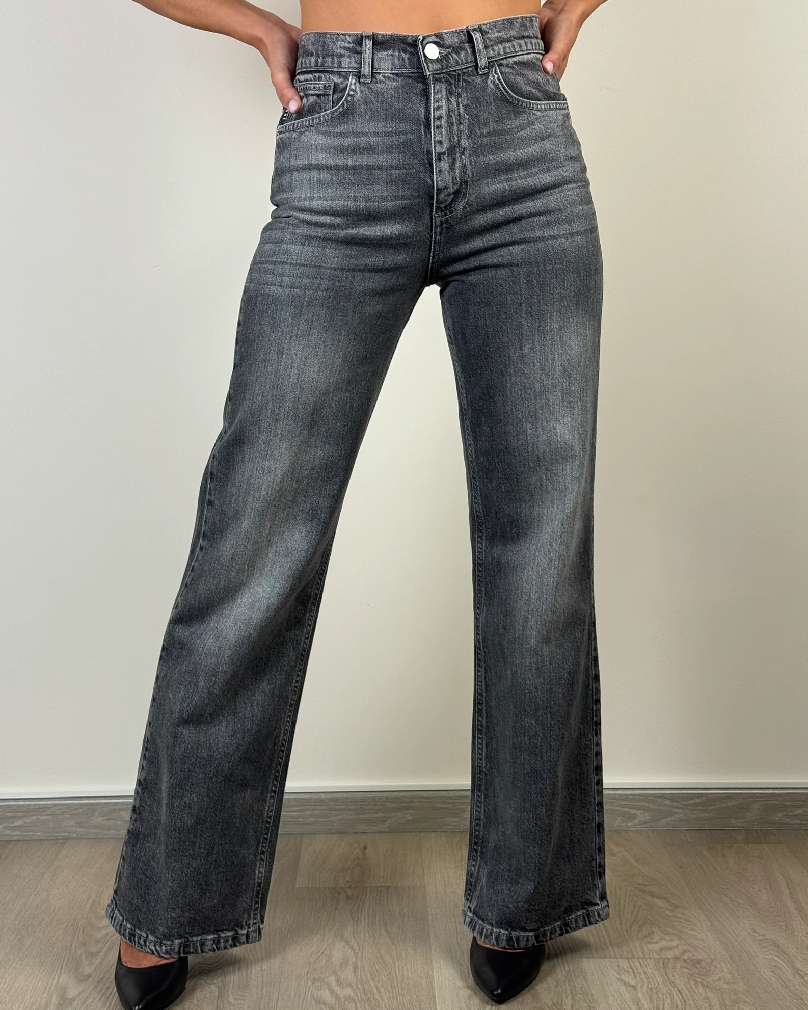 JEANS STRAIGHT- LEG GRIGIO - LONDON - HAVEONE