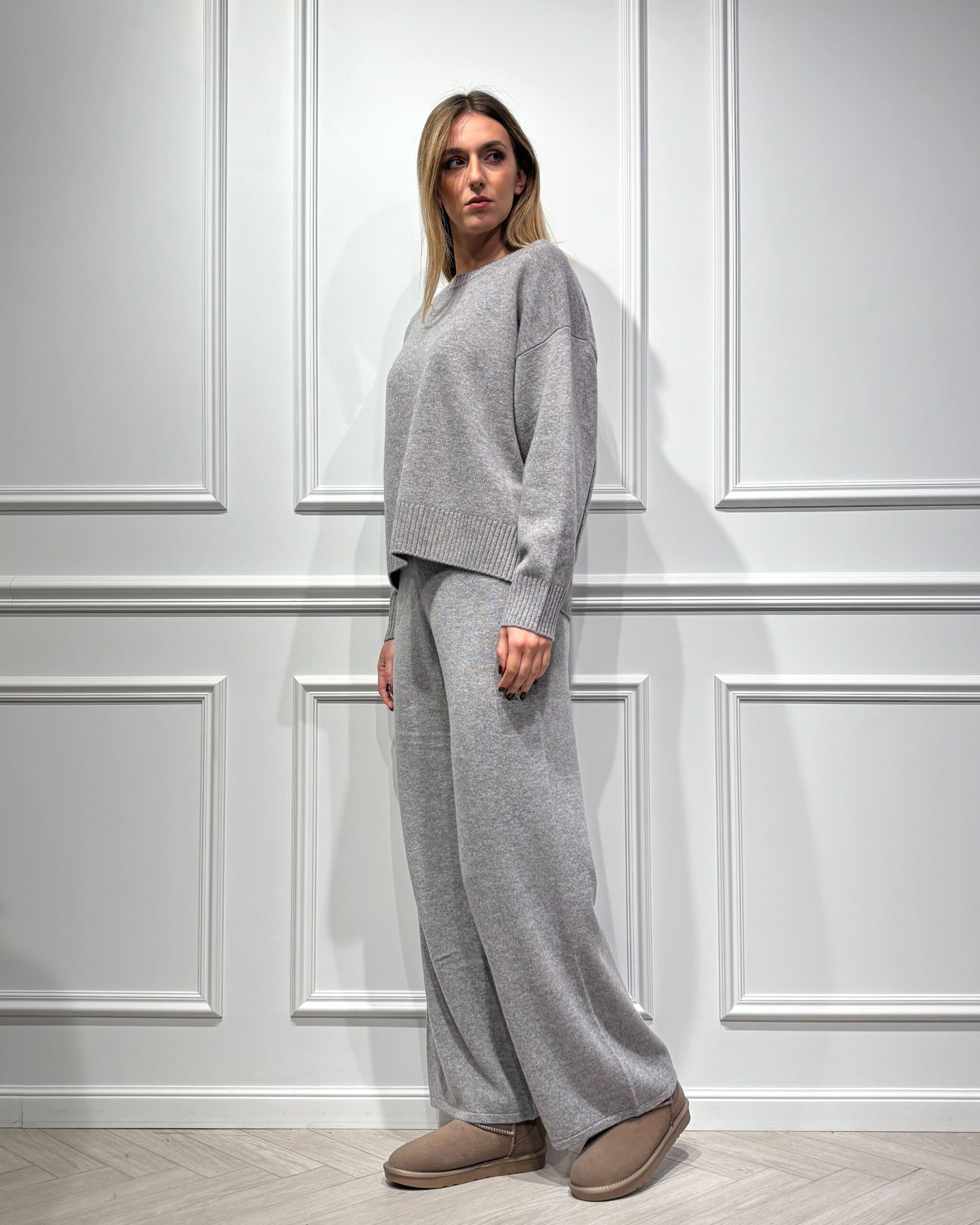 Alternative view of MAGLIA GIROCOLLO 100% LANA - MINA - MOTEL