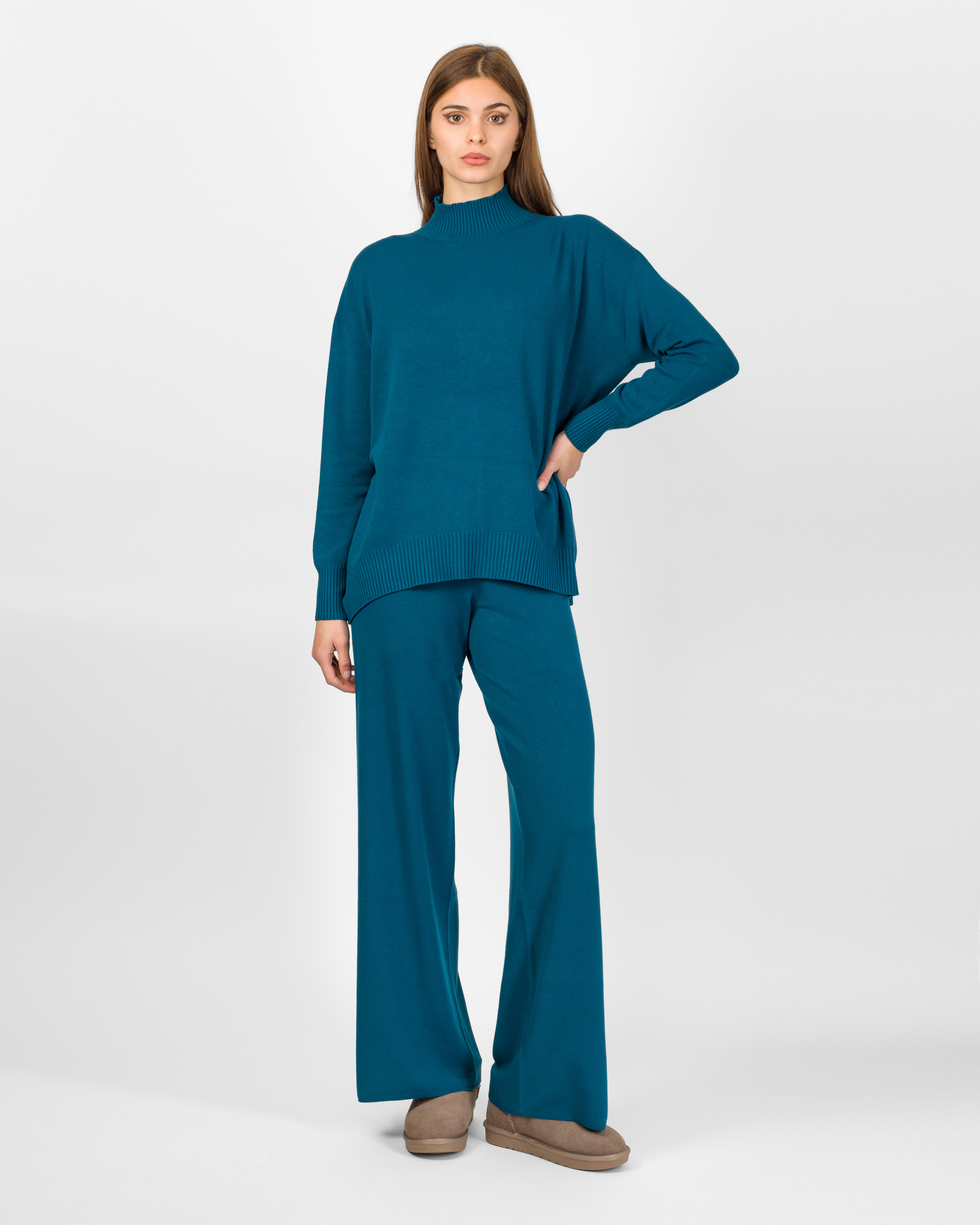 Alternative view of MAGLIA DOLCEVITA OVERSIZE IN VISCOSA - ERIKA - KONTATTO