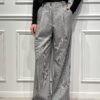 PANTALONE PALAZZO IN MICRO PIED DE POULE - HAVEONE