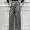PANTALONE PALAZZO SPIGATO CON MICRO STRASS - MONICA - MOTEL