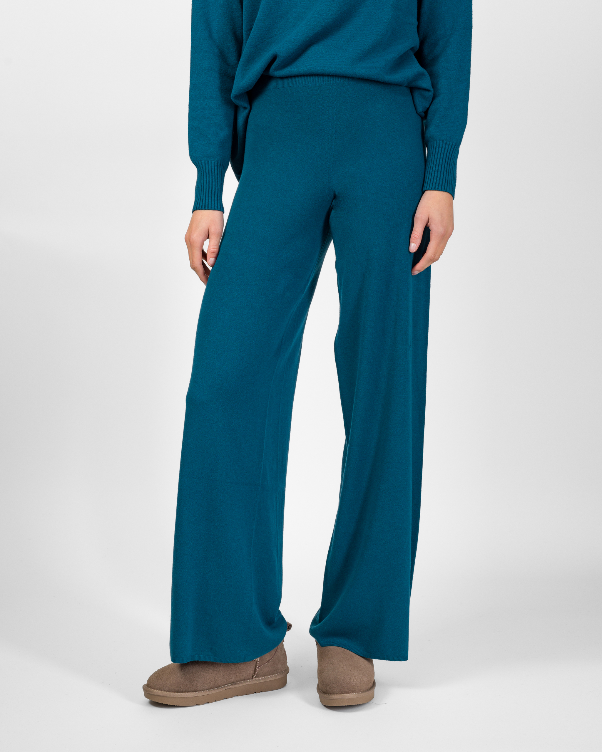 Alternative view of PANTALONE WIDE-LEG IN VISCOSA - ERIKA - KONTATTO