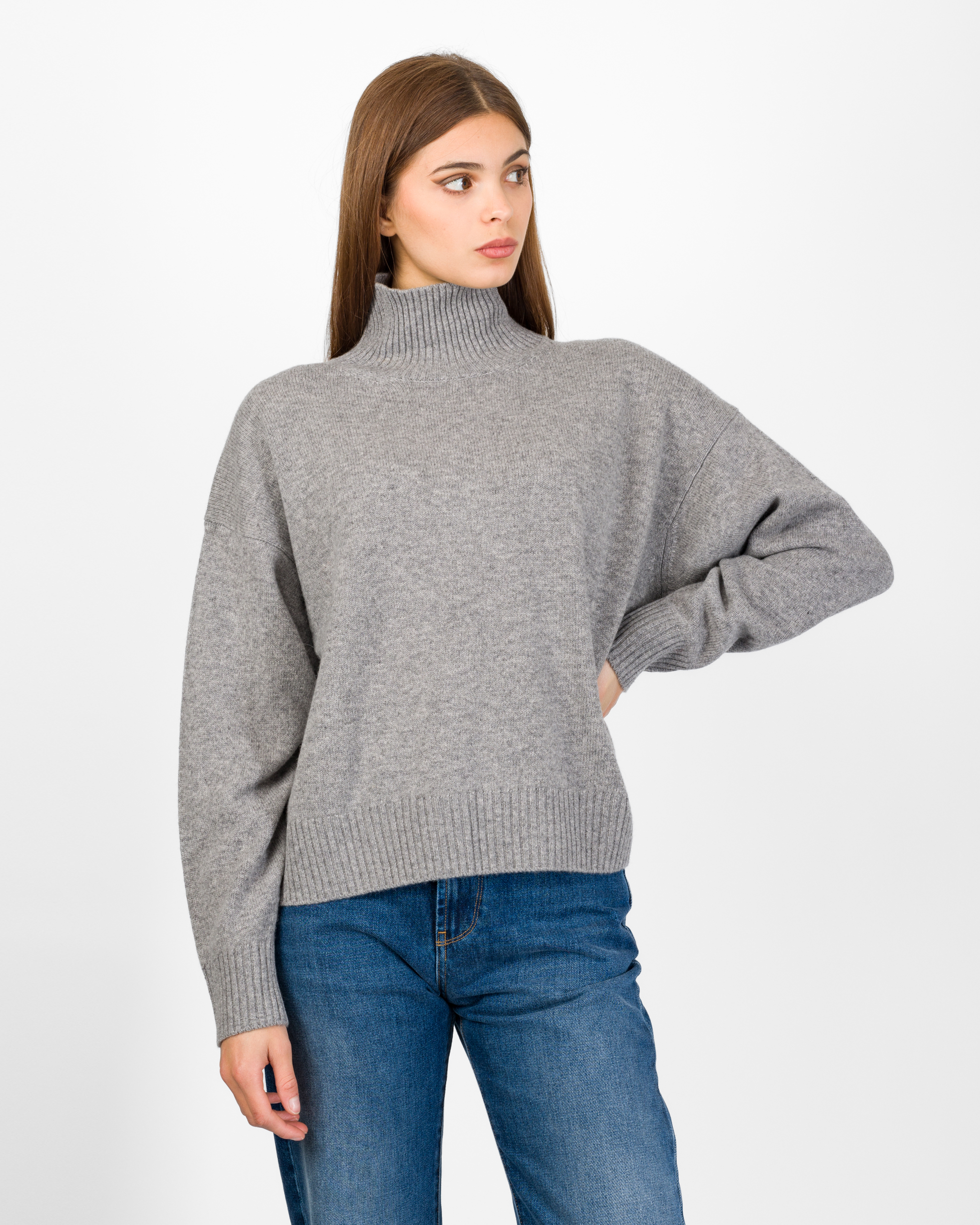 Alternative view of PULL A COLLO ALTO IN 100% LANA - SOUVENIR