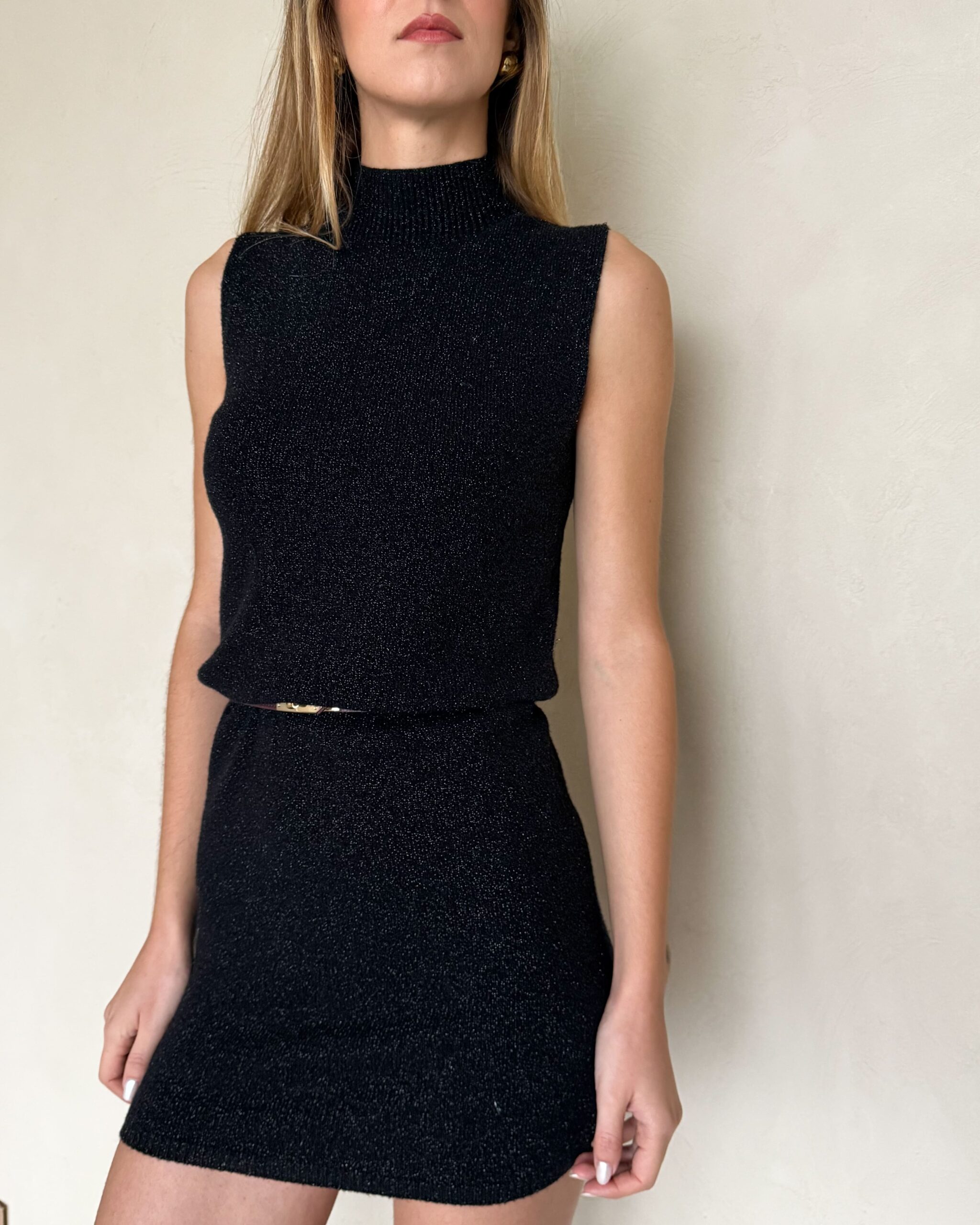 Alternative view of ABITO CORTO IN MAGLIA CON FILO LUREX - KONTATTO