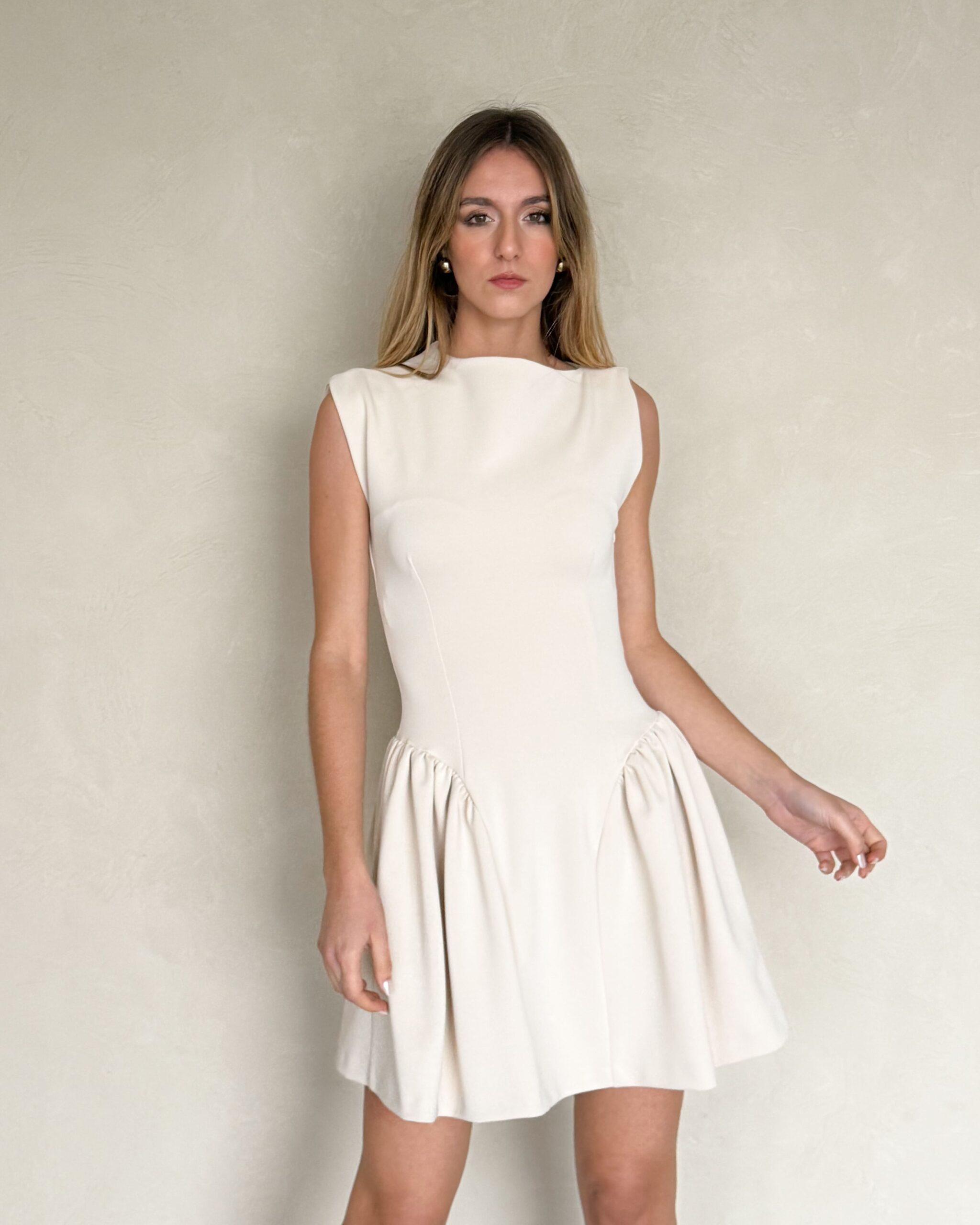 Alternative view of ABITO CORTO SVASATO CON SCOLLO A BARCA - IMPERIAL