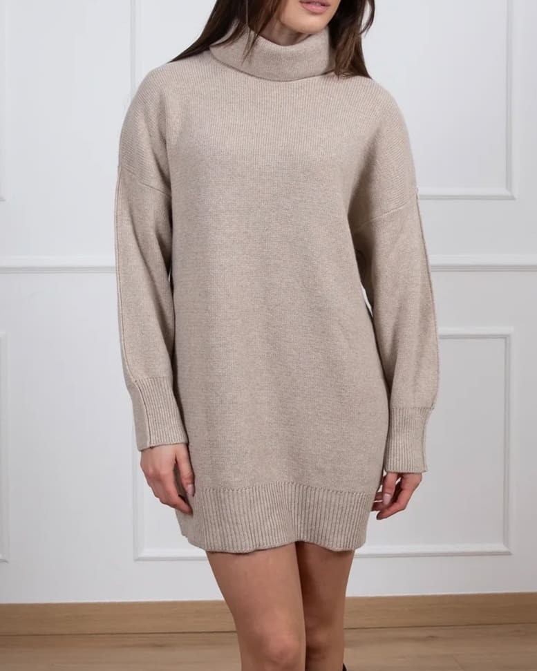 ABITO MAXI MAGLIA CON COLLO ALTO - VICOLO