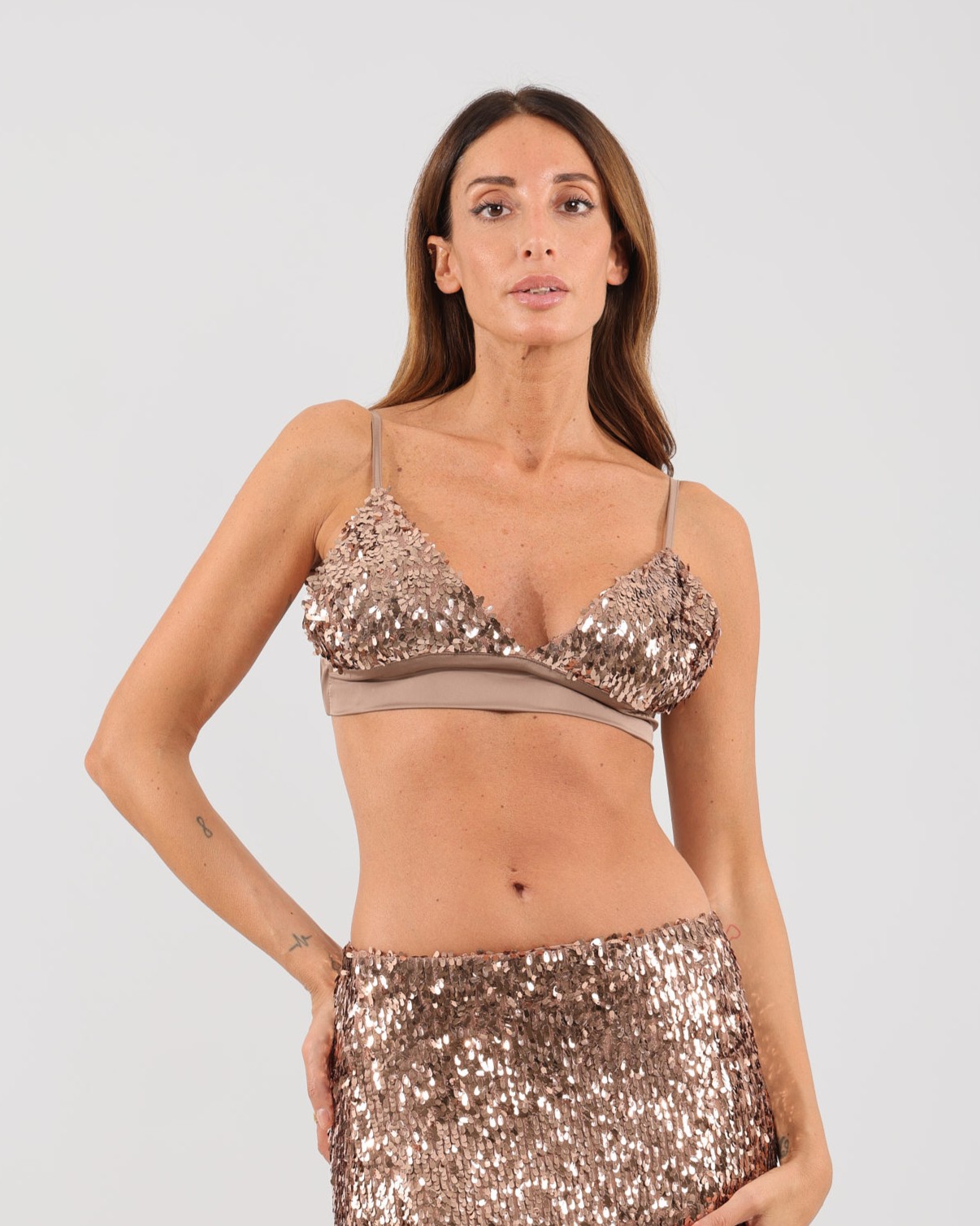 BRALETTE CON PAILLETTES - HAVEONE