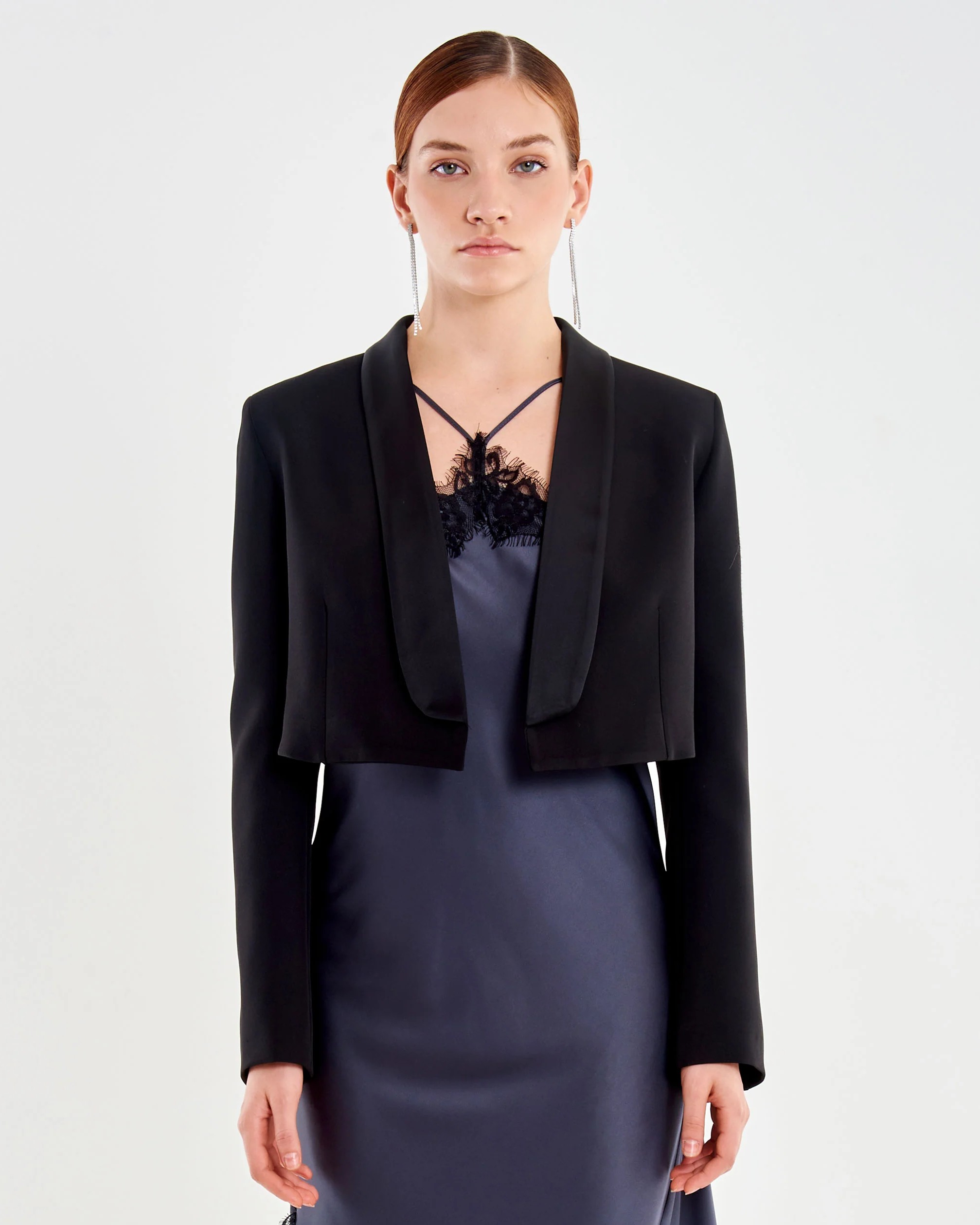 GIACCA SPENCER CON REVER IN RASO - MARGOT - VICOLO