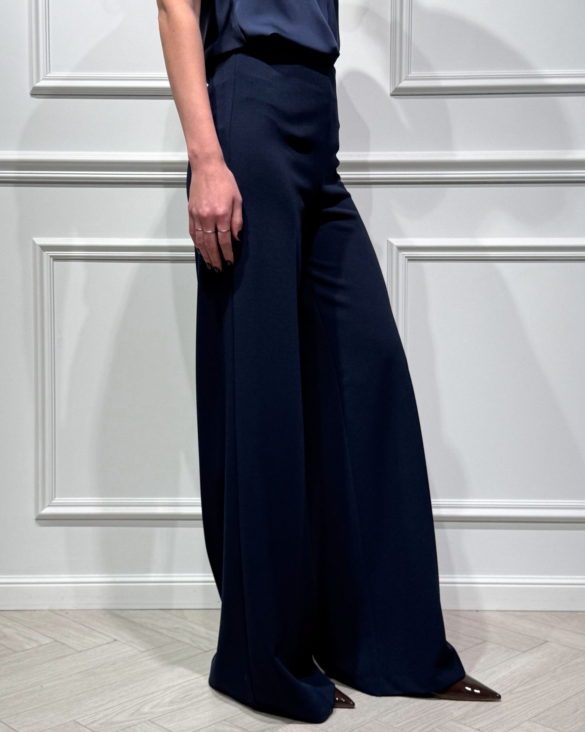 Alternative view of PANTALONE PALAZZO IN CREPE - BRENDA - VICOLO