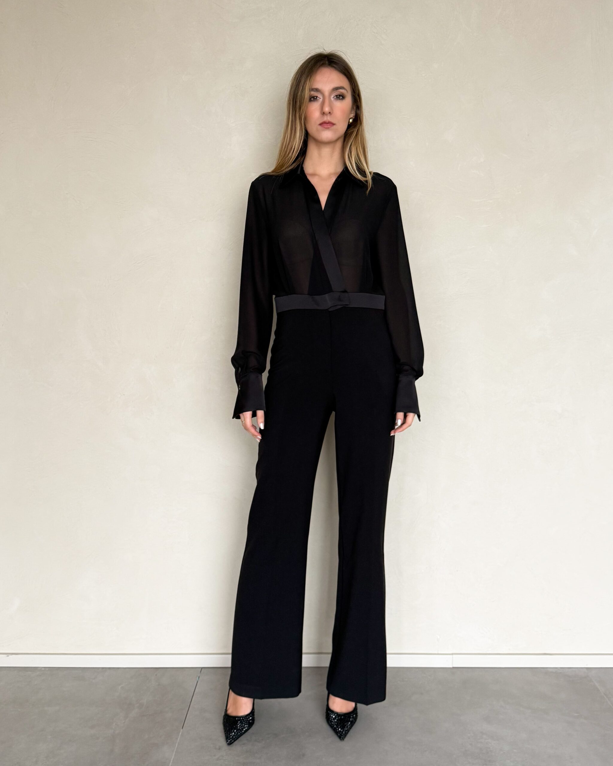 Alternative view of TUTA LUNGA COMBINATA SMOKING - KONTATTO