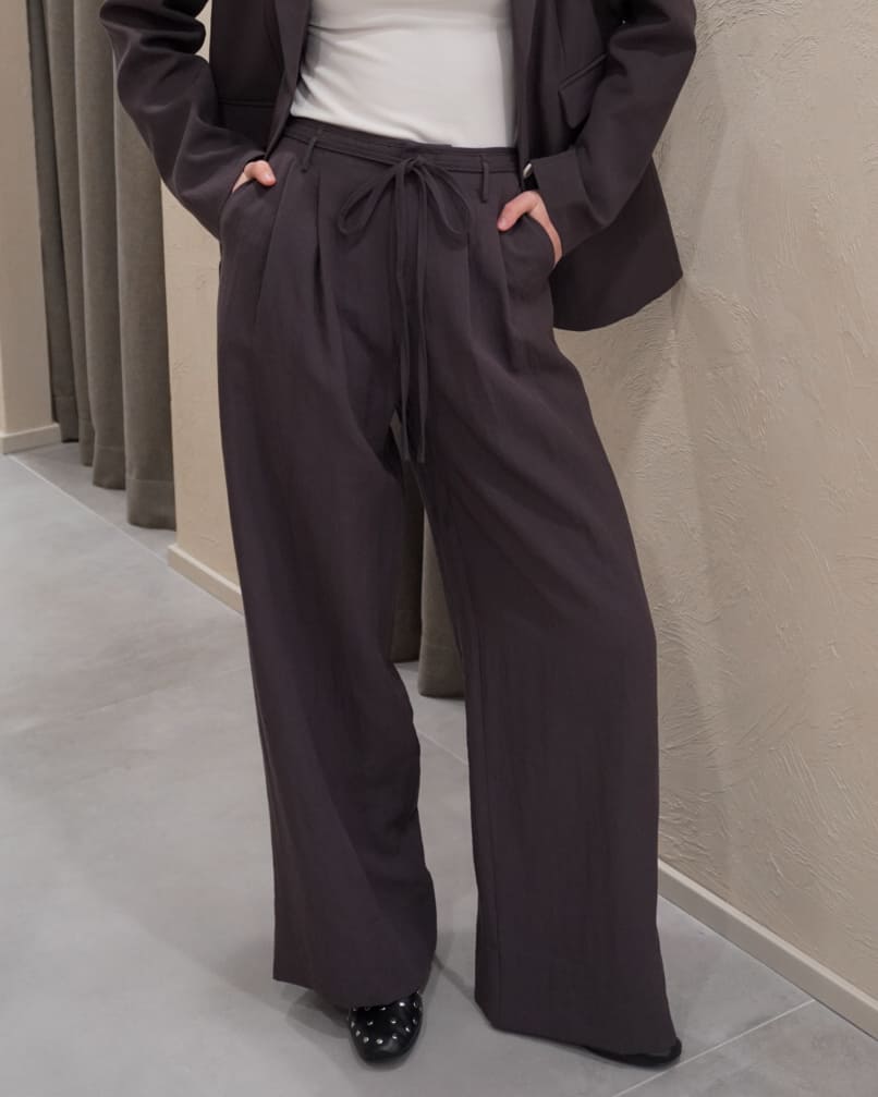 PANTALONE WIDE-LEG CON PINCES - VITTORIA - ELEH