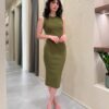 ABITO MIDI A COSTINE CON CUT-OUT LATERALI - KONTATTO