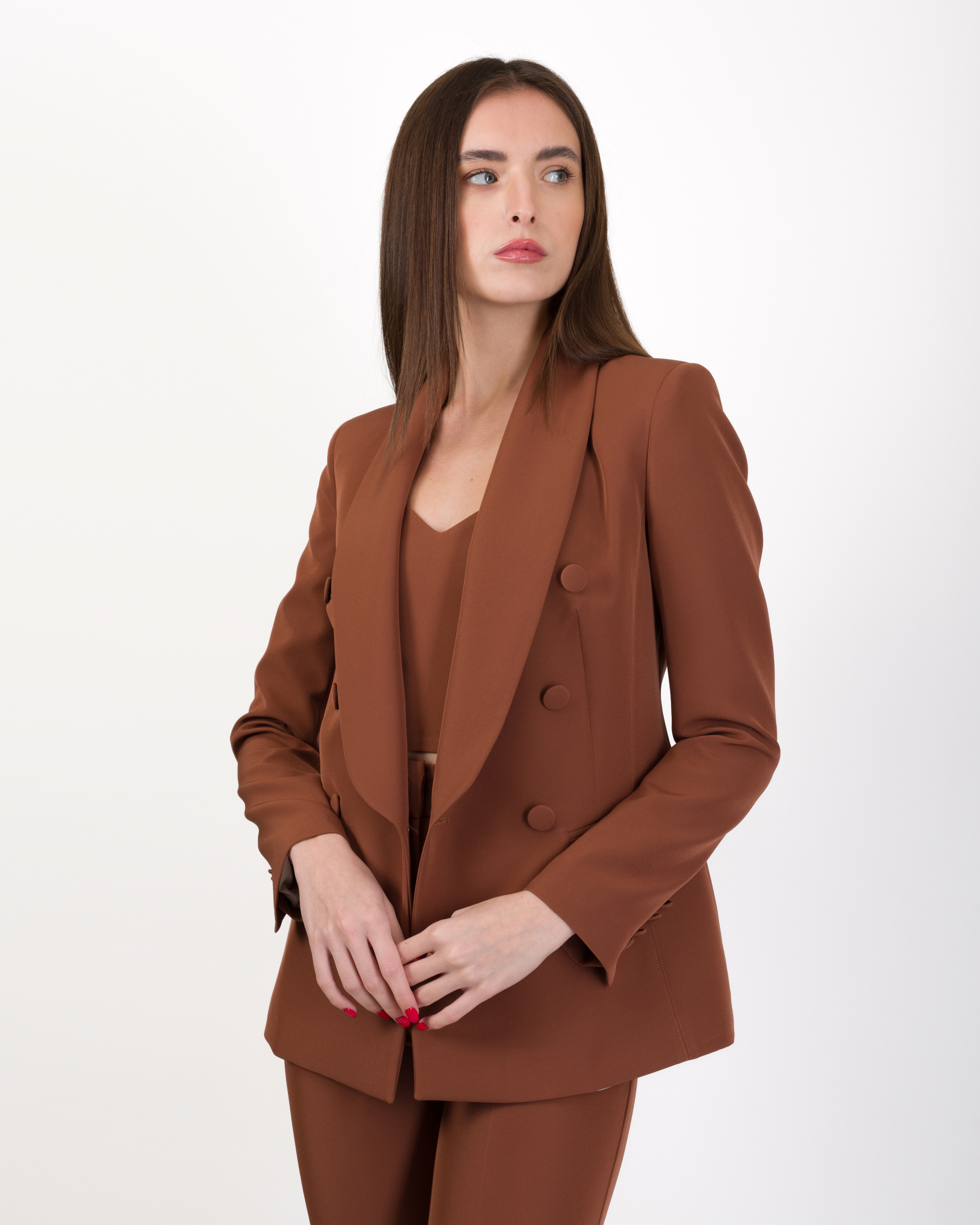 Alternative view of BLAZER DOPPIOPETTO CON REVER SCIALLATO - MUSA BASIC - SILENCE LIMITED