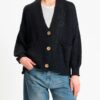 CARDIGAN CON BOTTONI EFFETTO LEGNO - HAVEONE