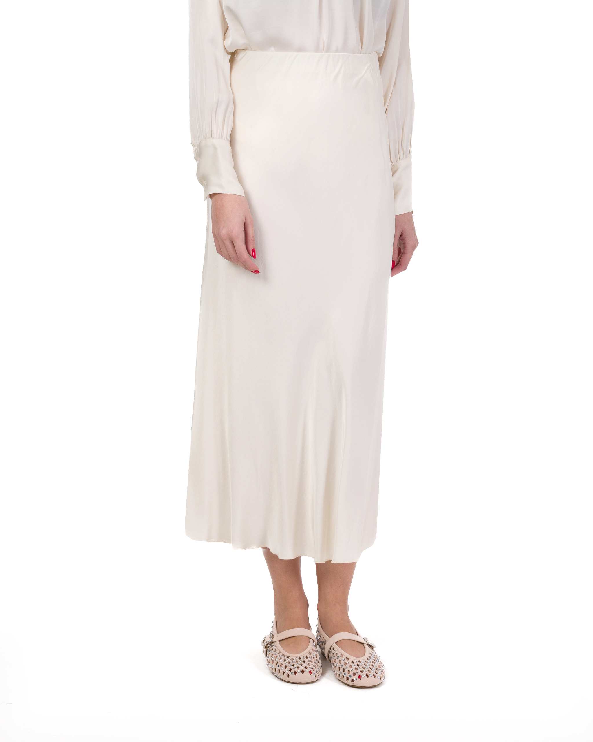 Alternative view of GONNA SOTTOVESTE  IN RASO DI VISCOSA - MAYA - HAVEONE