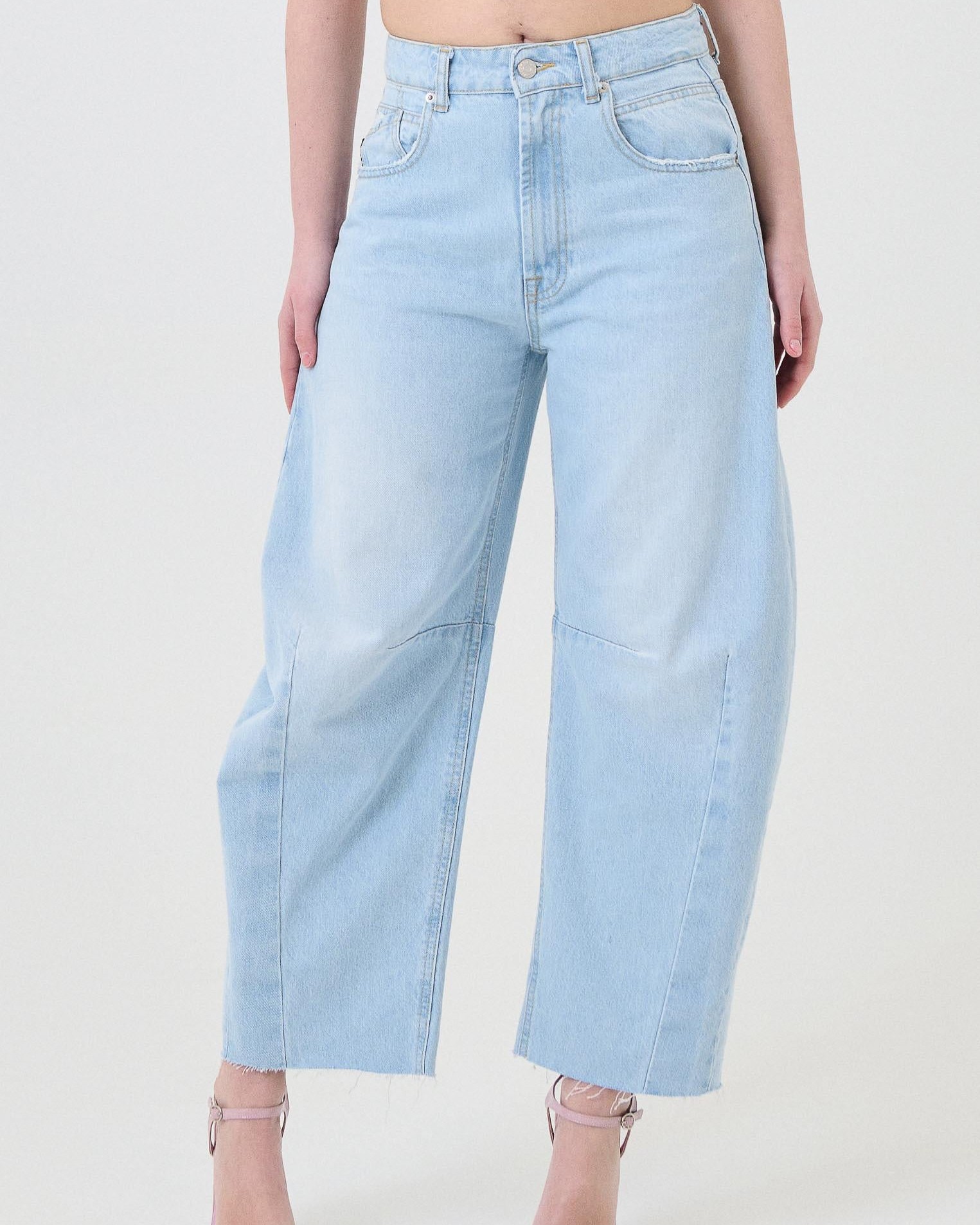 Alternative view of JEANS BALLOON CON PINCES AL GINOCCHIO - BARBARA - HAVEONE