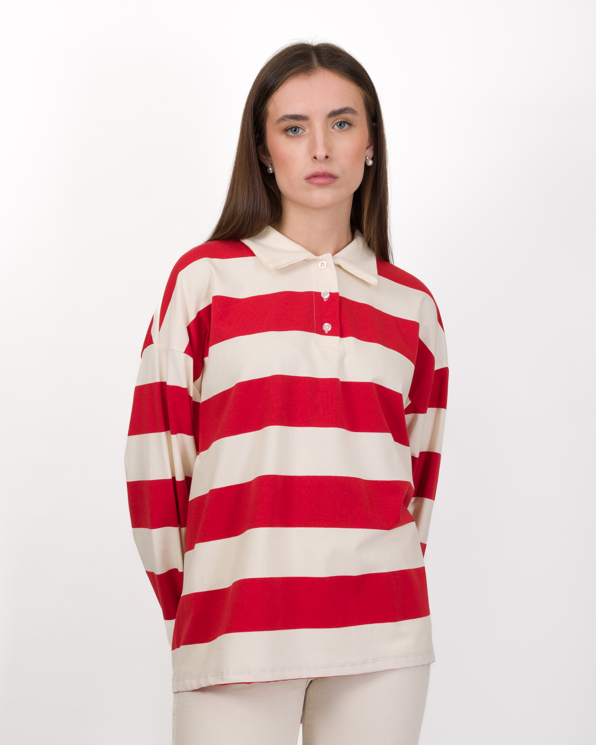 Alternative view of MAGLIA POLO RIGATA OVERSIZE - PHILIA LOFT