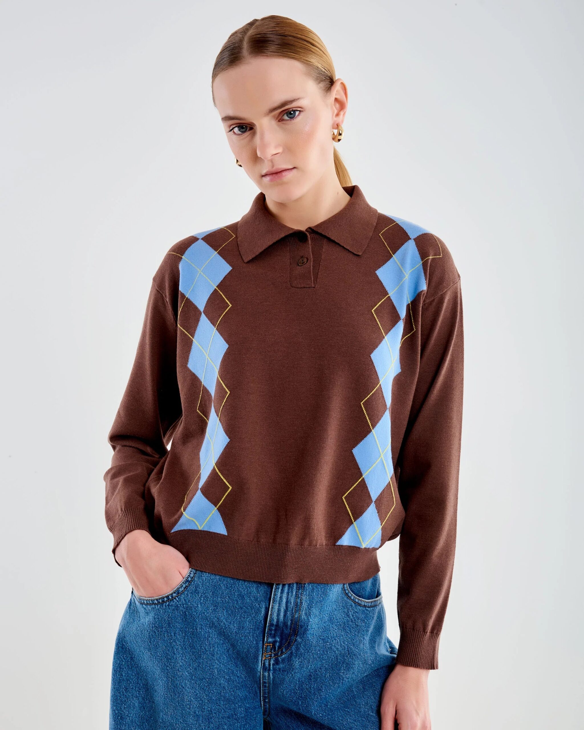 MAGLIA POLO A ROMBI - VICOLO