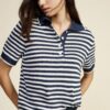 MAGLIA RIGHE CON COLLETTO A POLO - DIXIE
