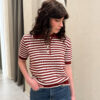 MAGLIA RIGHE CON COLLETTO A POLO - DIXIE