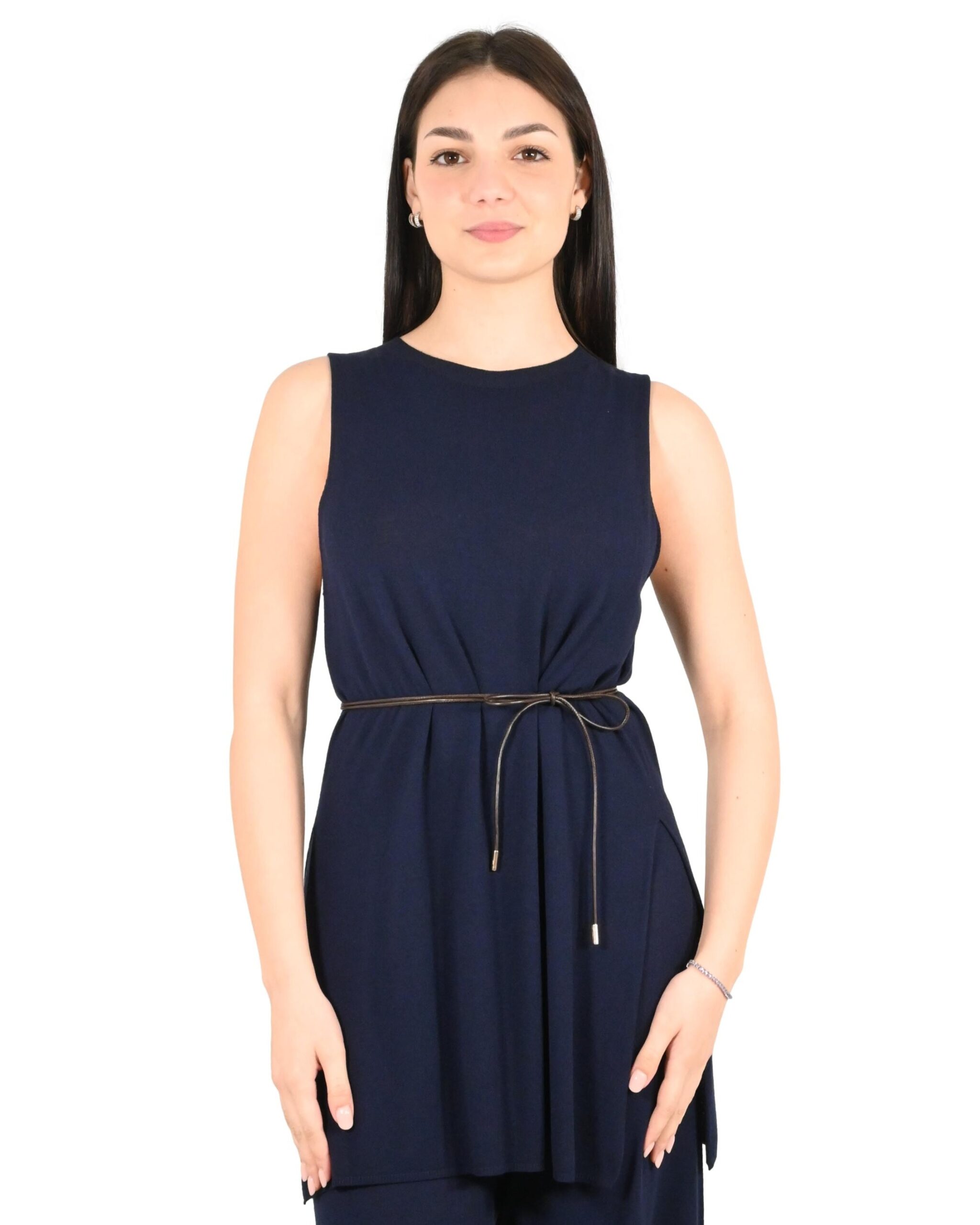 MAGLIA SMANICATA CON SPACCHI LATERALI - LILLY - KONTATTO