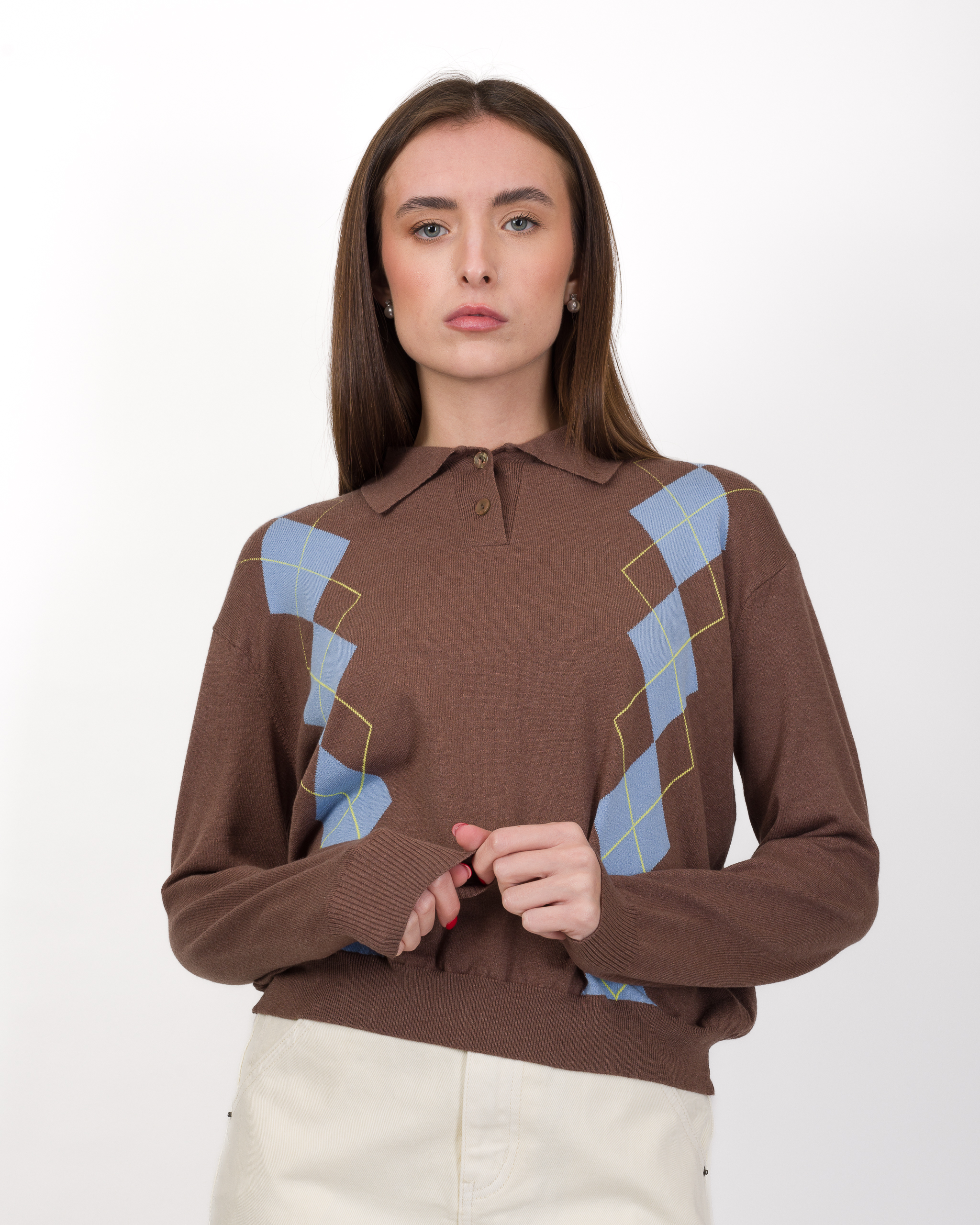 MAGLIA POLO A ROMBI - VICOLO