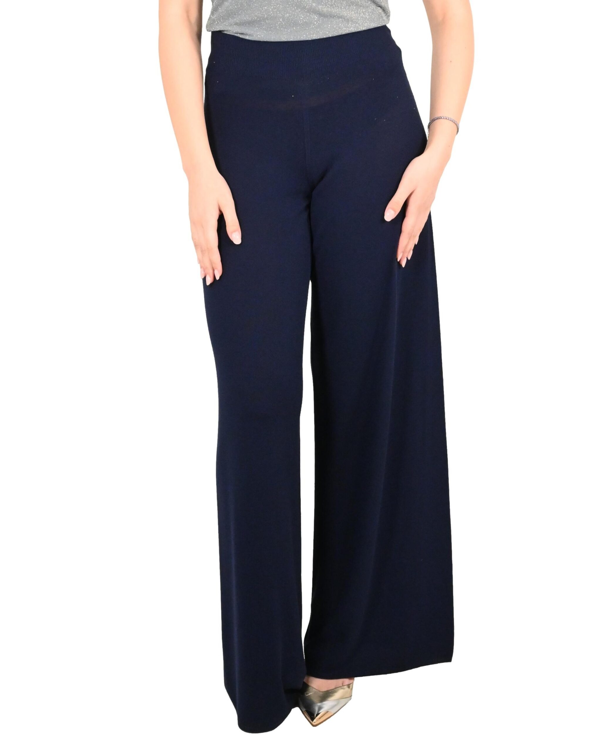 PANTALONE WIDE-LEG IN VISCOSA - LILLY - KONTATTO
