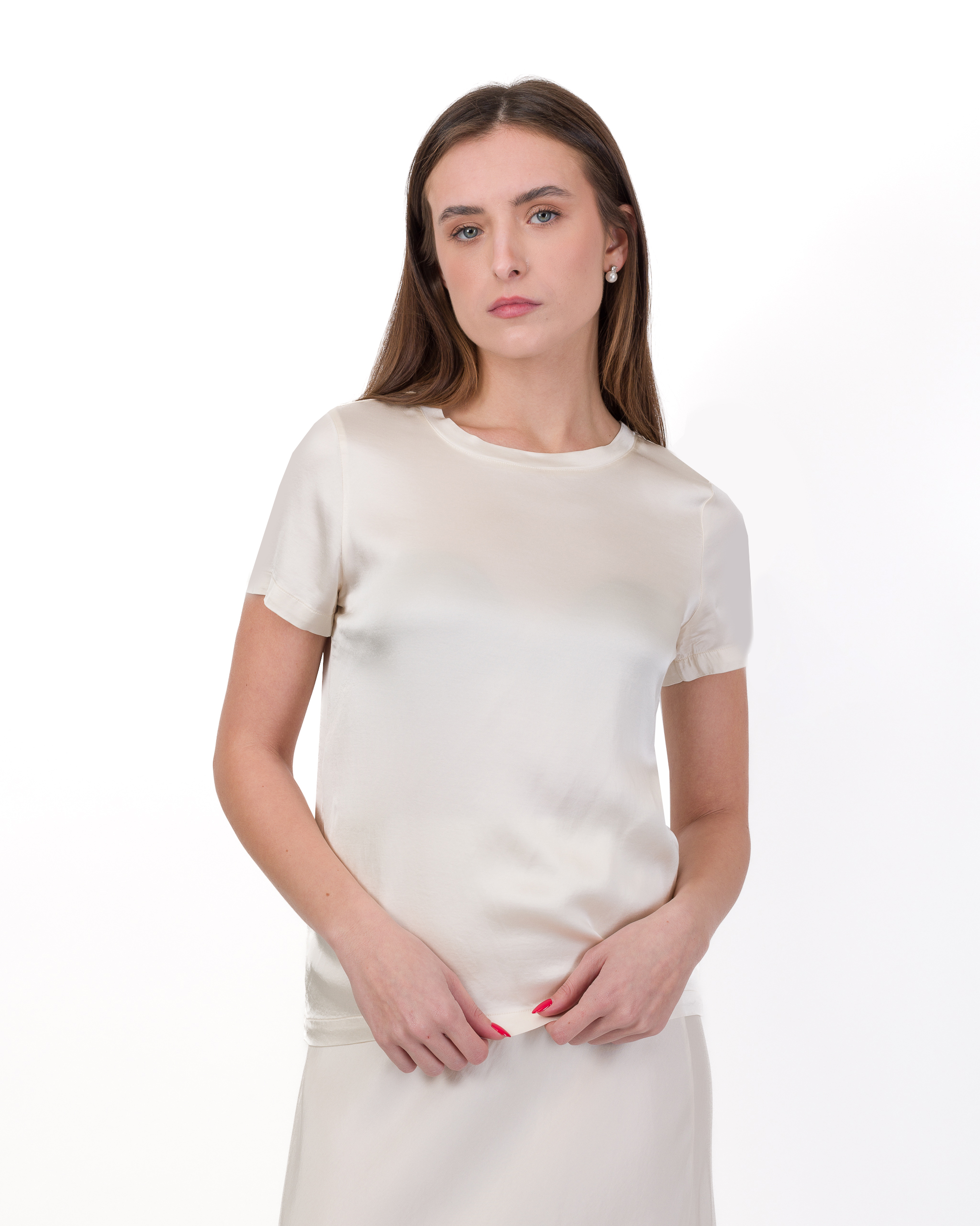 Alternative view of T-SHIRT IN RASO DI VISCOSA - MAYA -HAVEONE