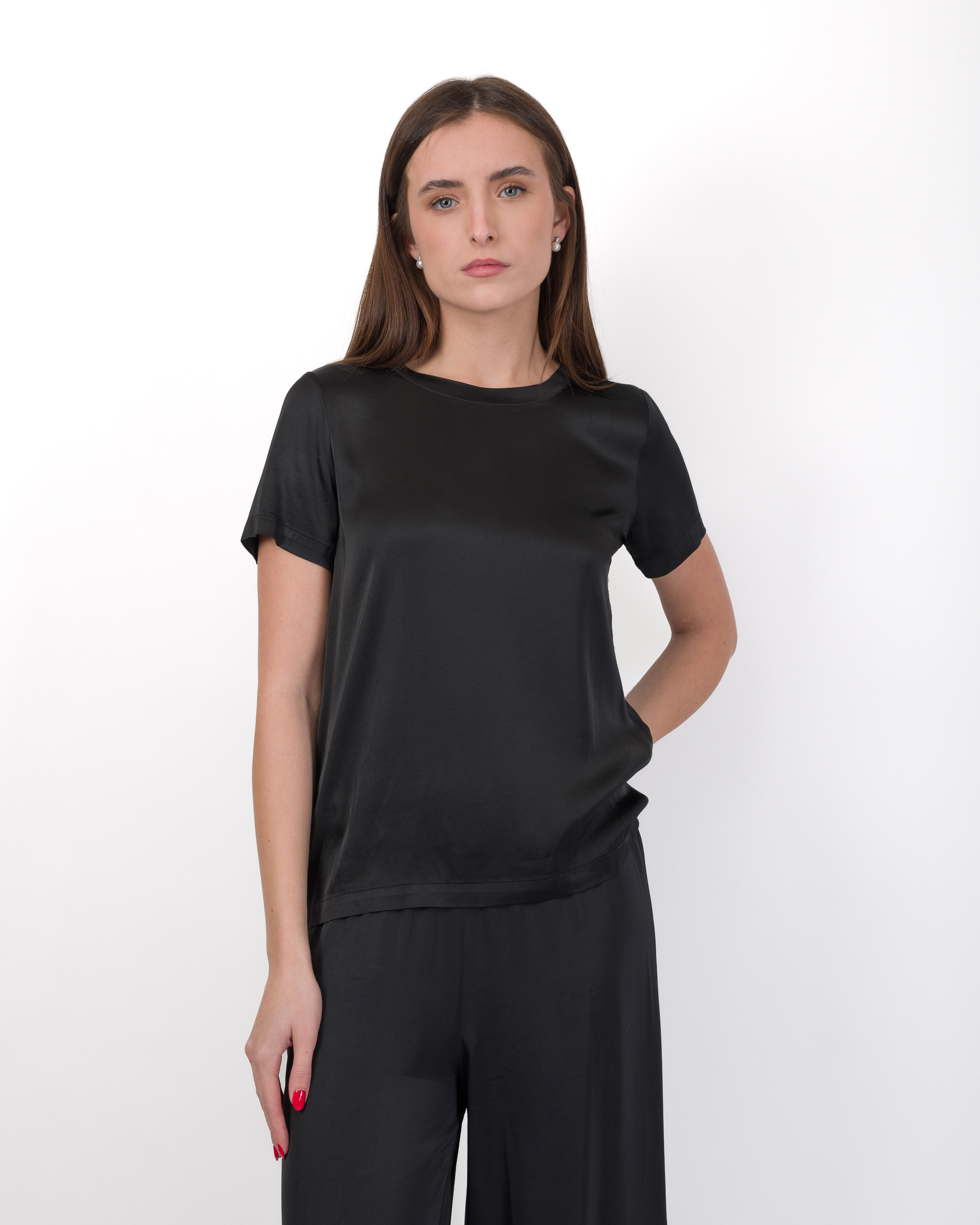 Alternative view of T-SHIRT IN RASO DI VISCOSA - MAYA -HAVEONE