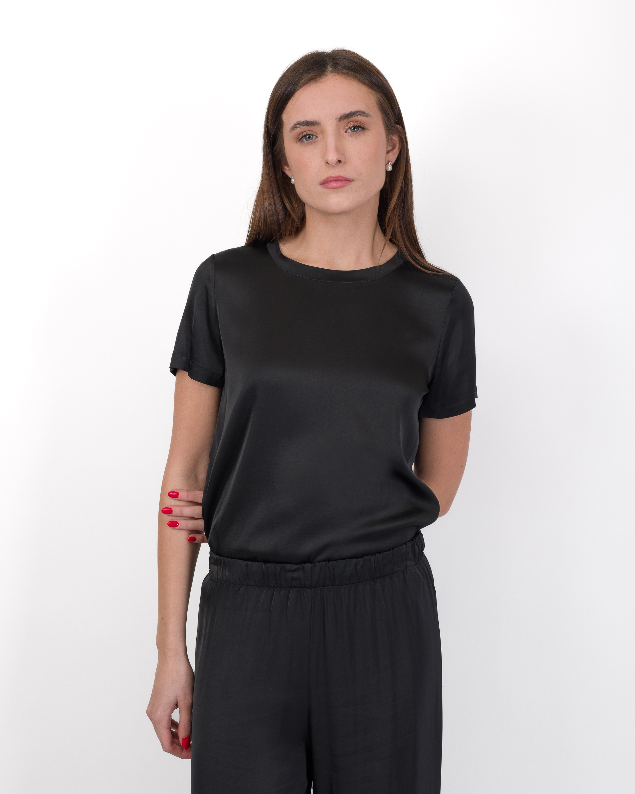 T-SHIRT IN RASO DI VISCOSA - MAYA -HAVEONE