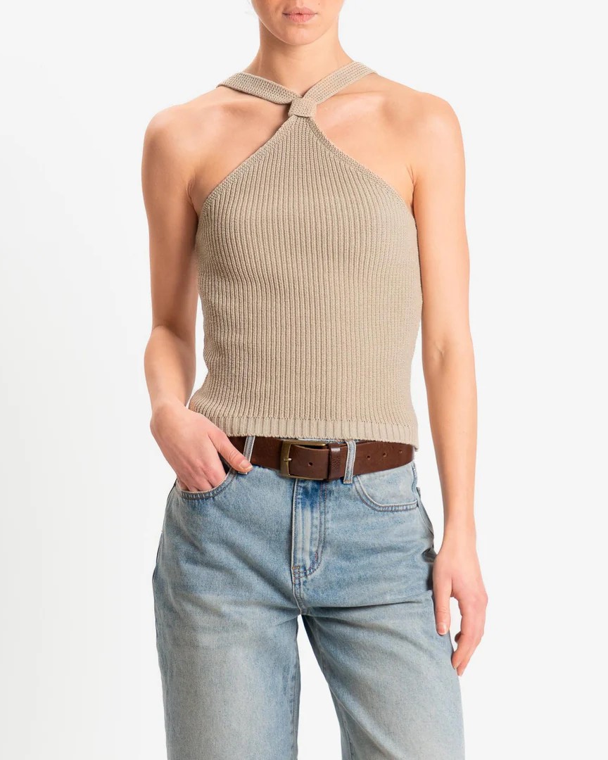 TOP HALTER CON NODO - KONTATTO