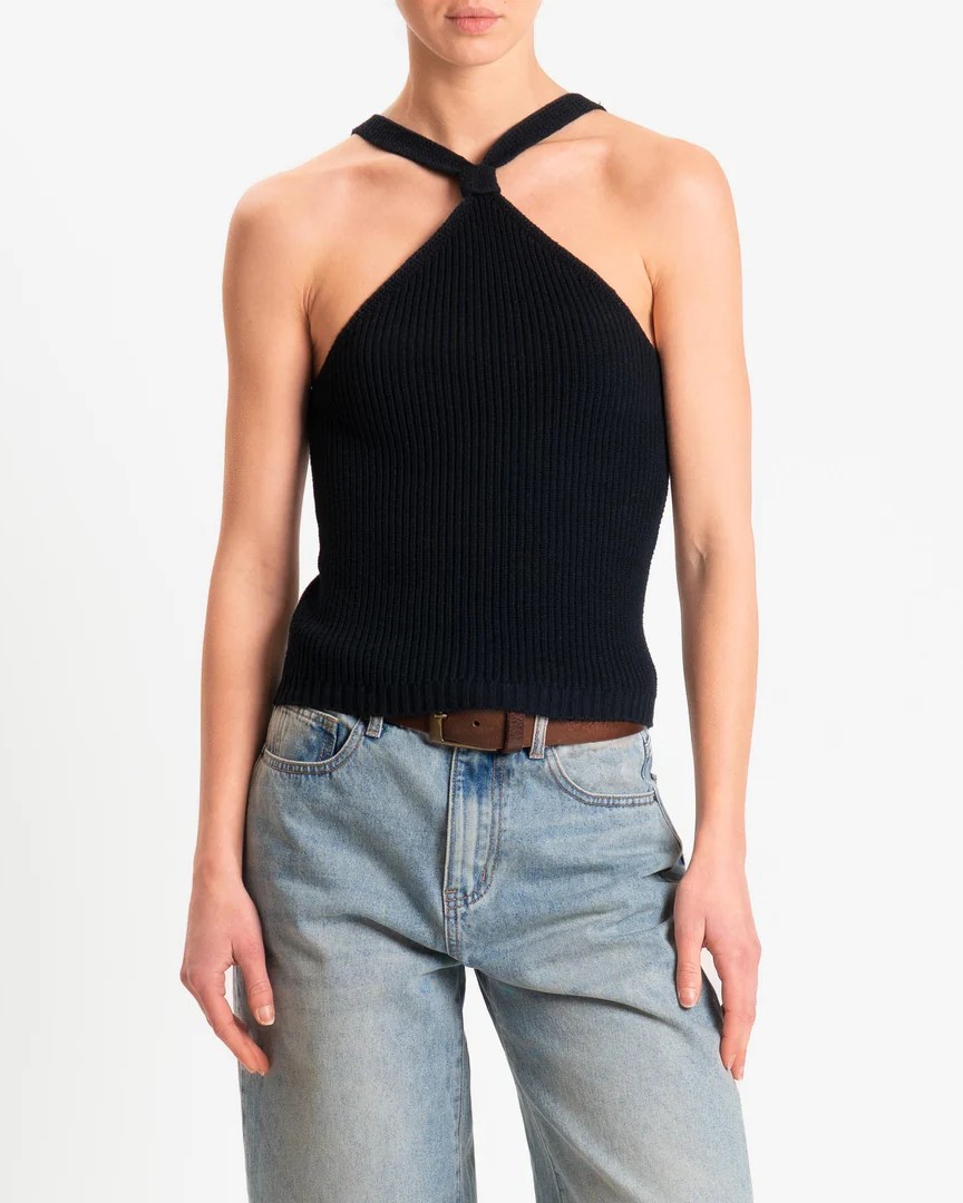 Alternative view of TOP HALTER CON NODO - KONTATTO