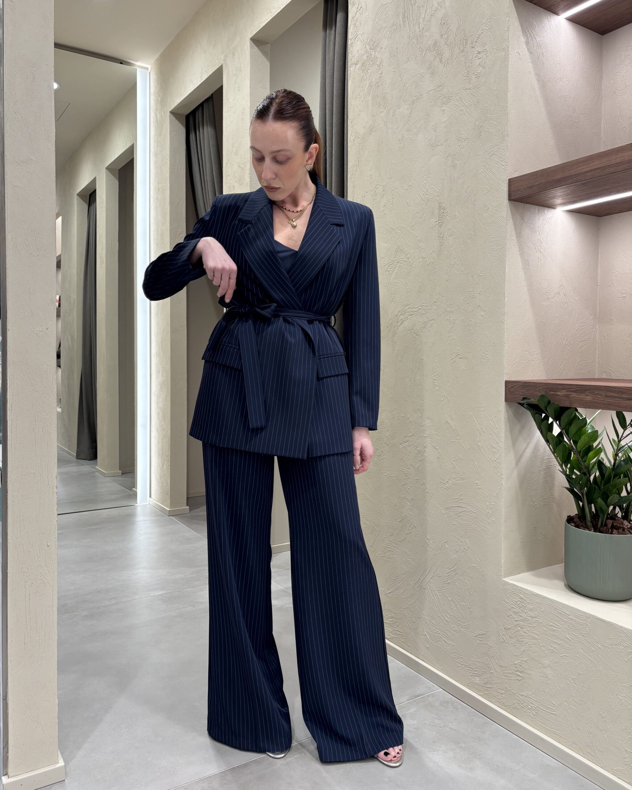 Alternative view of BLAZER GESSATO CON FUSCIACCA - EVA - VICOLO