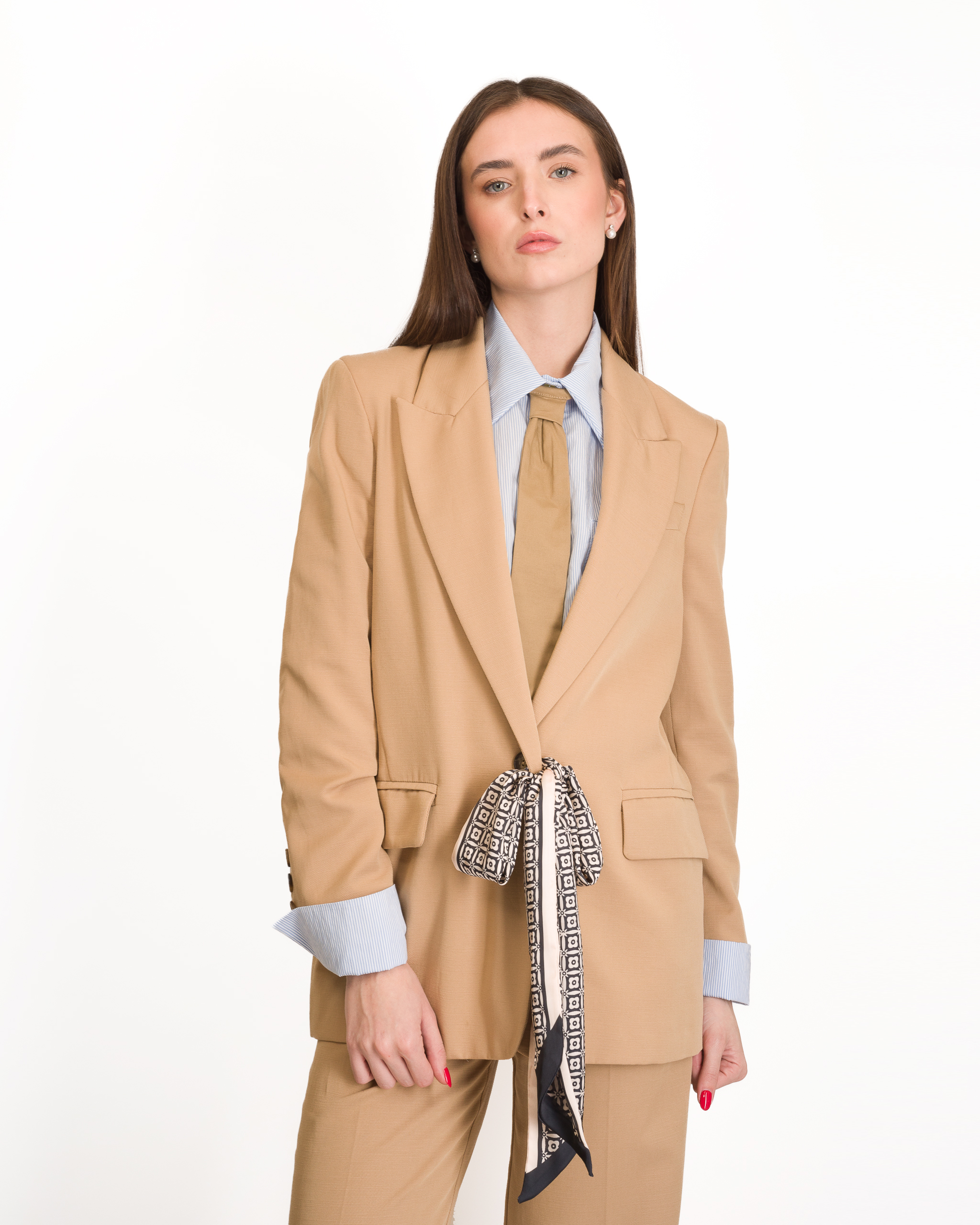 Alternative view of BLAZER MONOPETTO CON FOULARD - ANGIE - KONTATTO