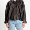 BOMBER IN ECOPELLE CON TRAMA INTRECCIATA - TENSIONE IN
