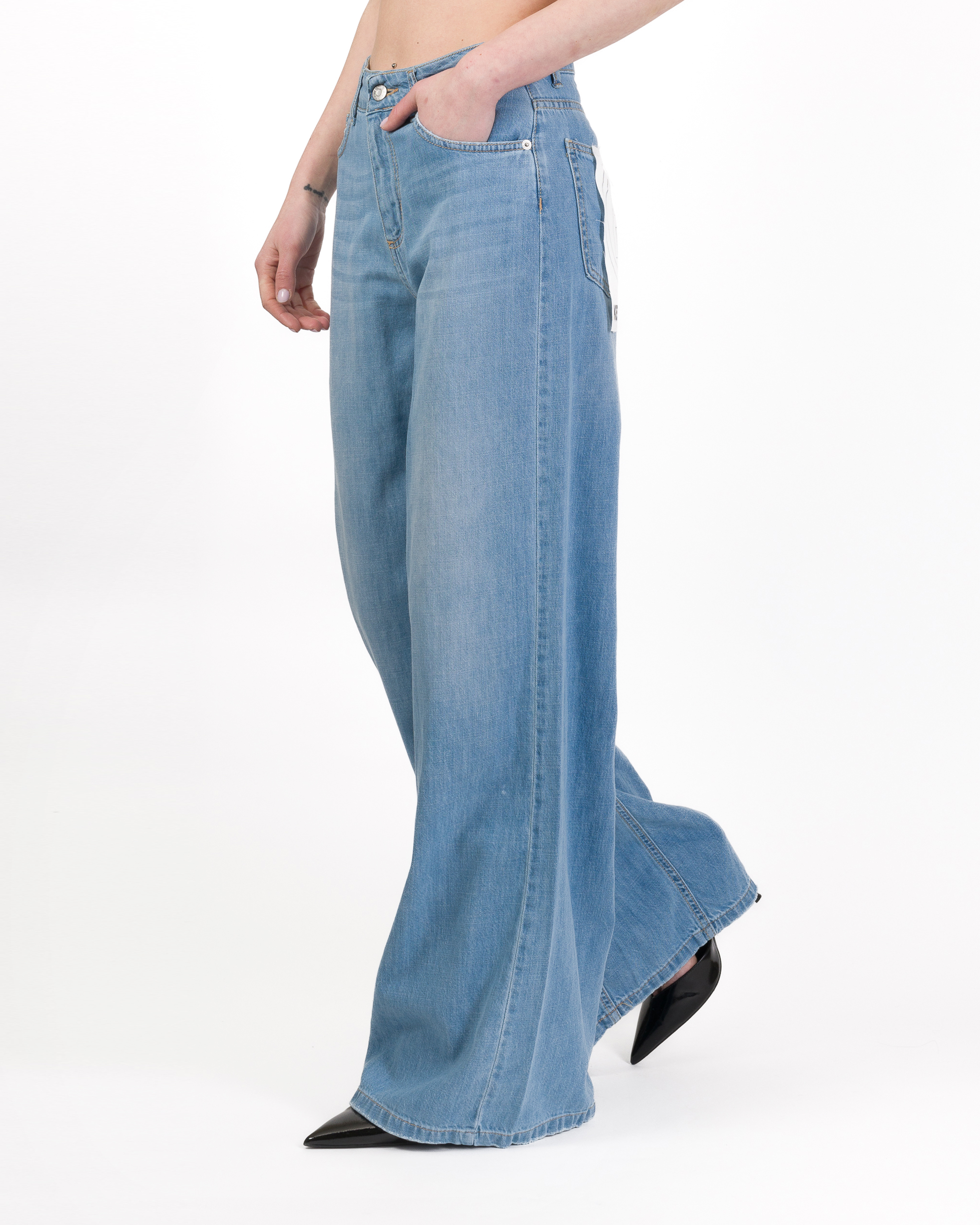 JEANS WIDE-LEG LAVAGGIO CHIARO - KETTY - HAVEONE