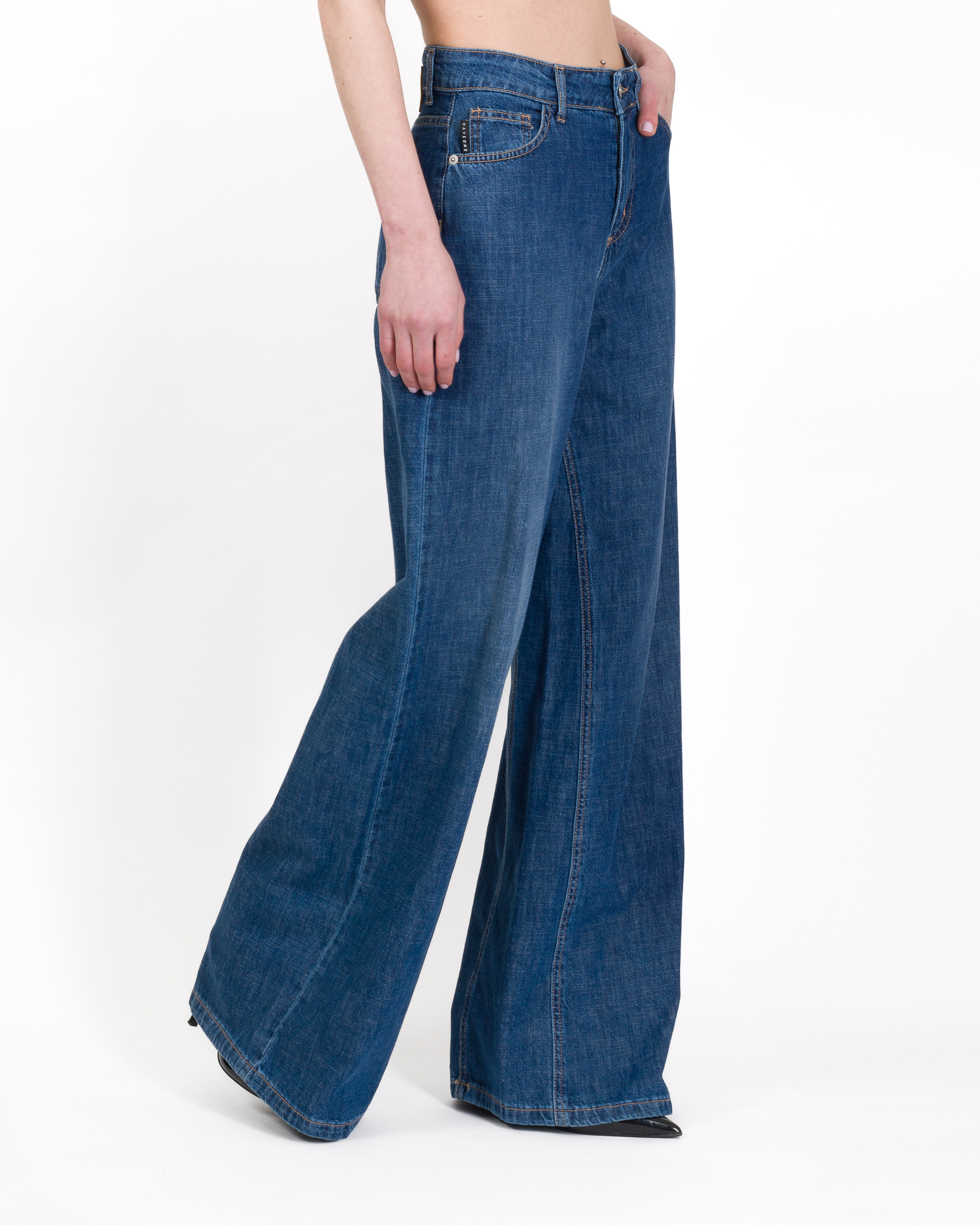 Alternative view of JEANS WIDE-LEG LAVAGGIO SCURO - KETTY - HAVEONE