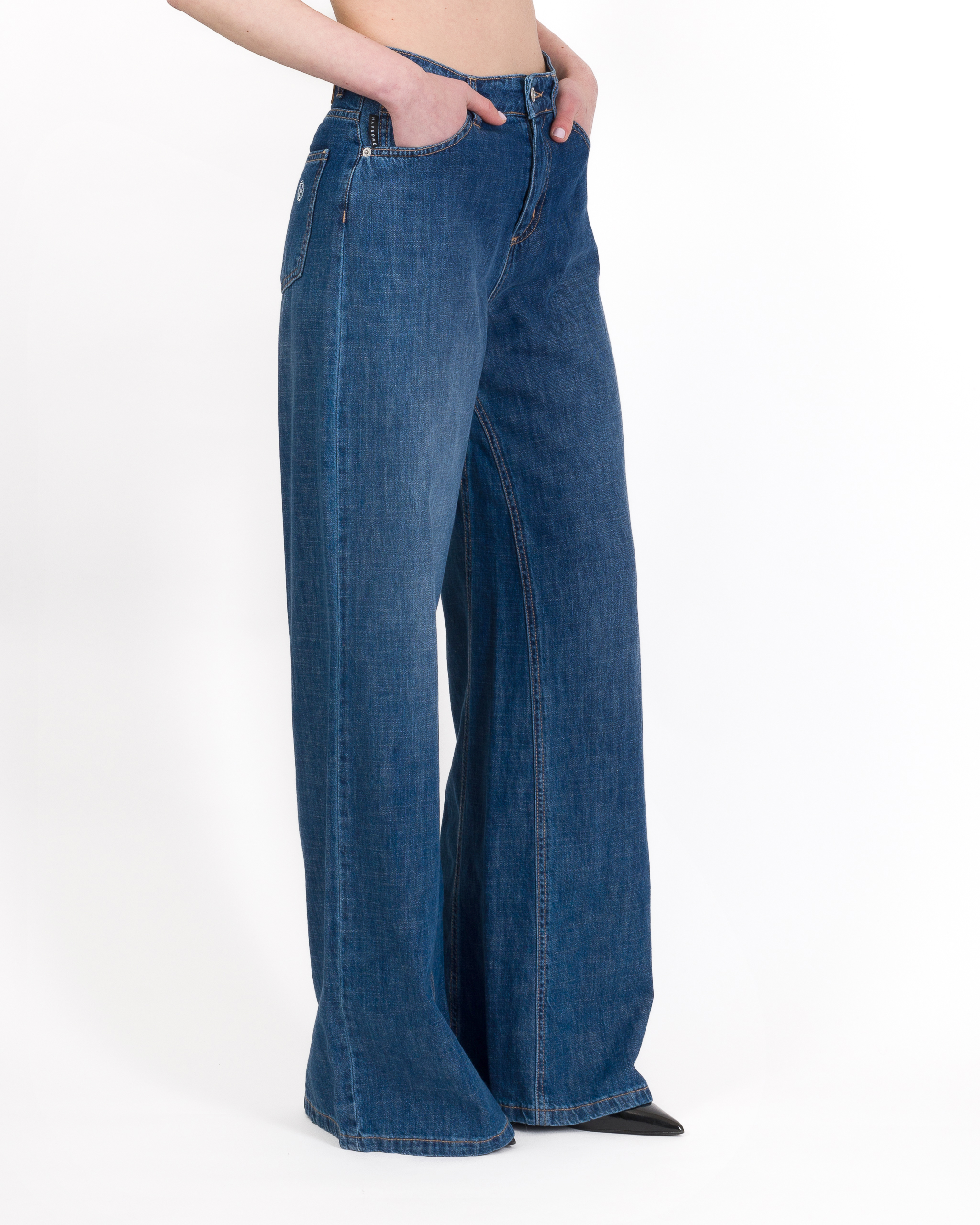JEANS WIDE-LEG LAVAGGIO SCURO - KETTY - HAVEONE