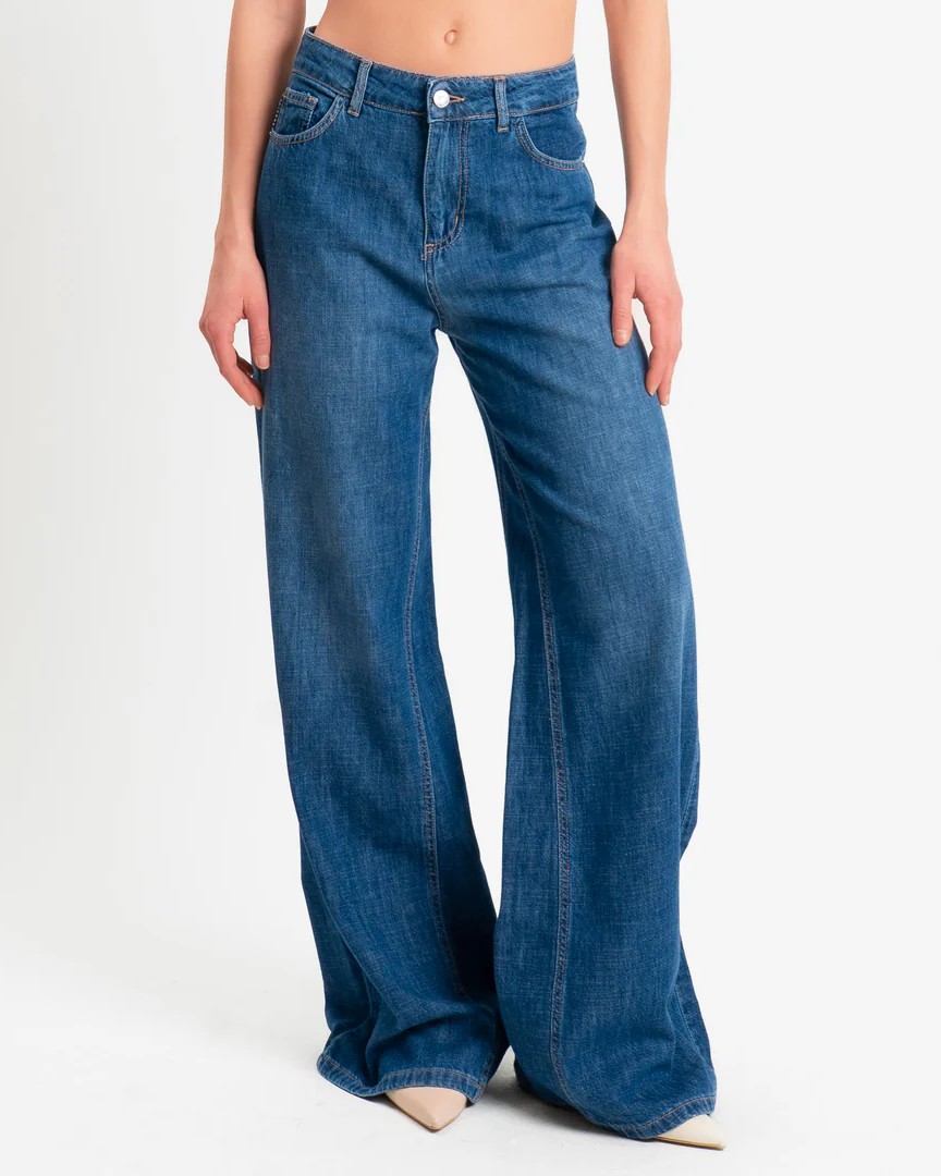 JEANS WIDE-LEG LAVAGGIO SCURO - KETTY - HAVEONE