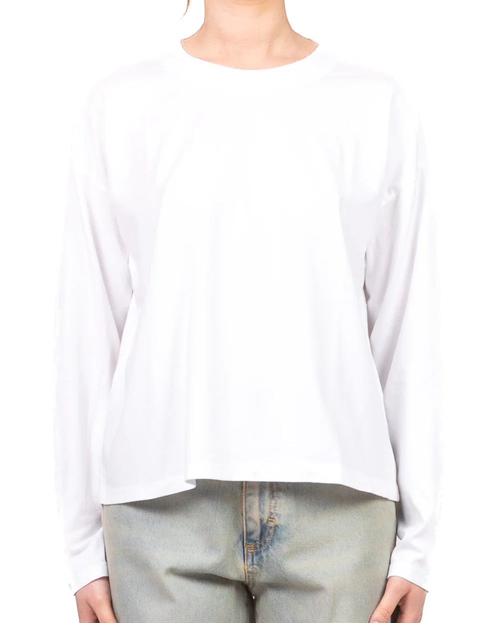 T-SHIRT A SCATOLETTA CON MANICA LUNGA - HAVEONE