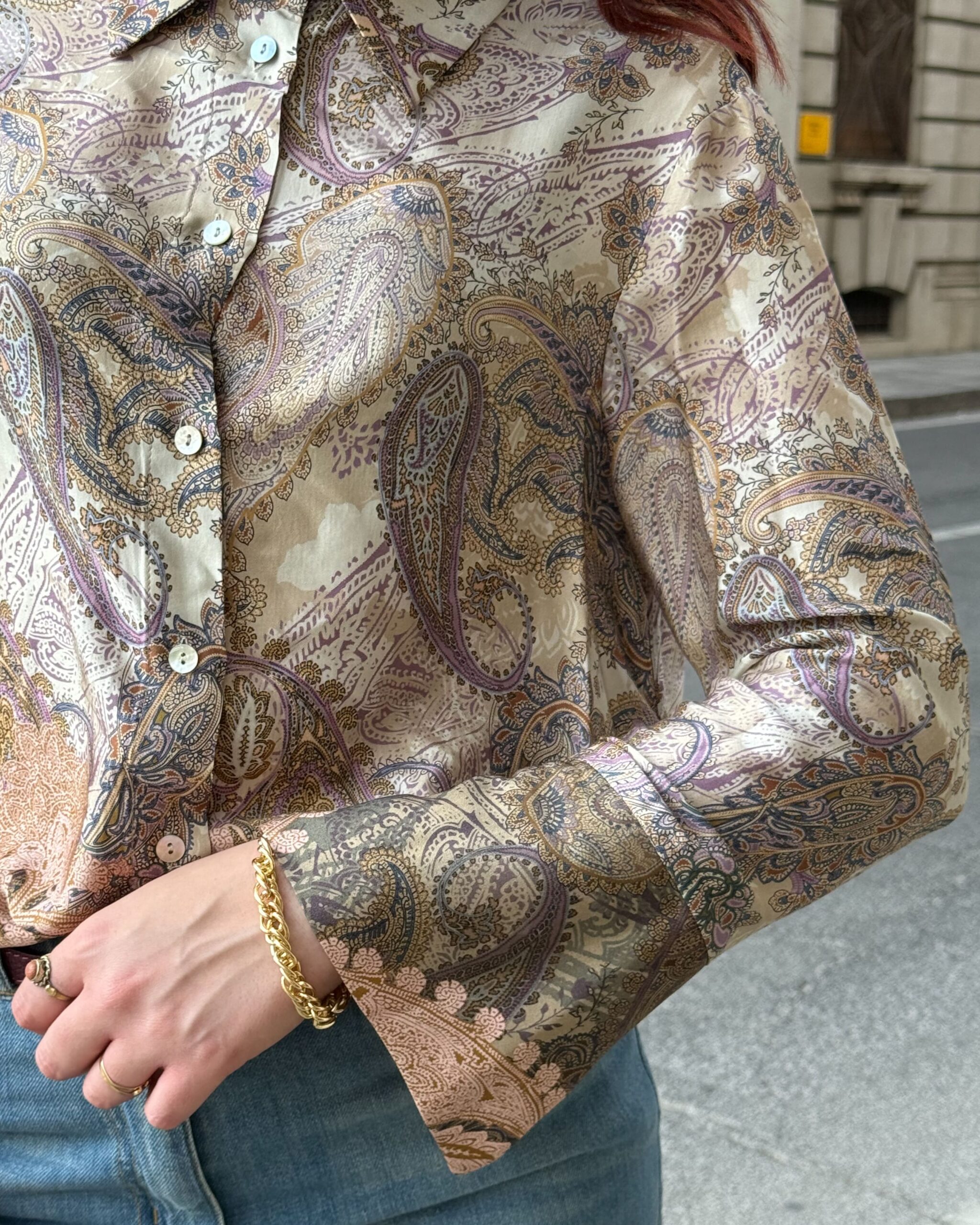 Alternative view of CAMICIA IN 100% VISCOSA - TENSIONE IN