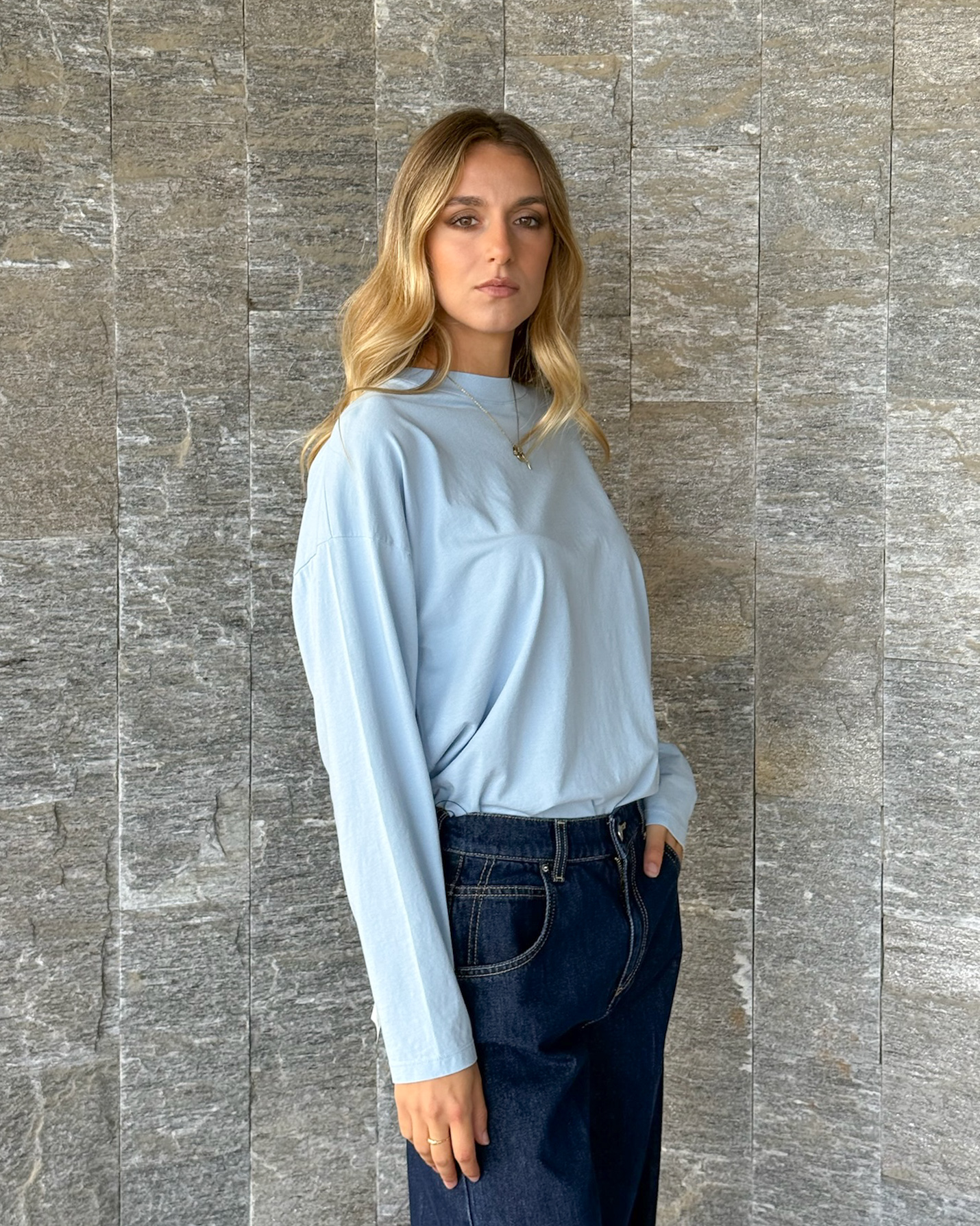 T-SHIRT IN COTONE A MANICA LUNGA - VICOLO